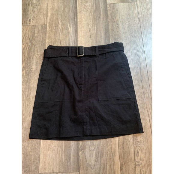 LOFT Dresses & Skirts - 4/$25 LOFT Black Mini Skirt With Belt Size 8